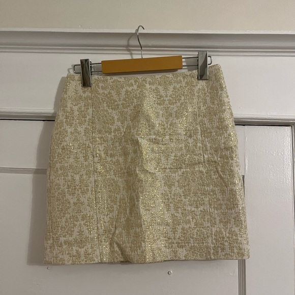 Gold and crème Sud Express Skirt - Picture 1 of 5